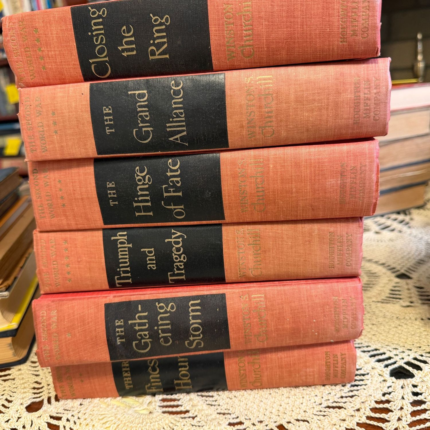 Book lot 7, Winston Churchill, The Scond World War Book lot 7, Winston Churchill, The Scond World War