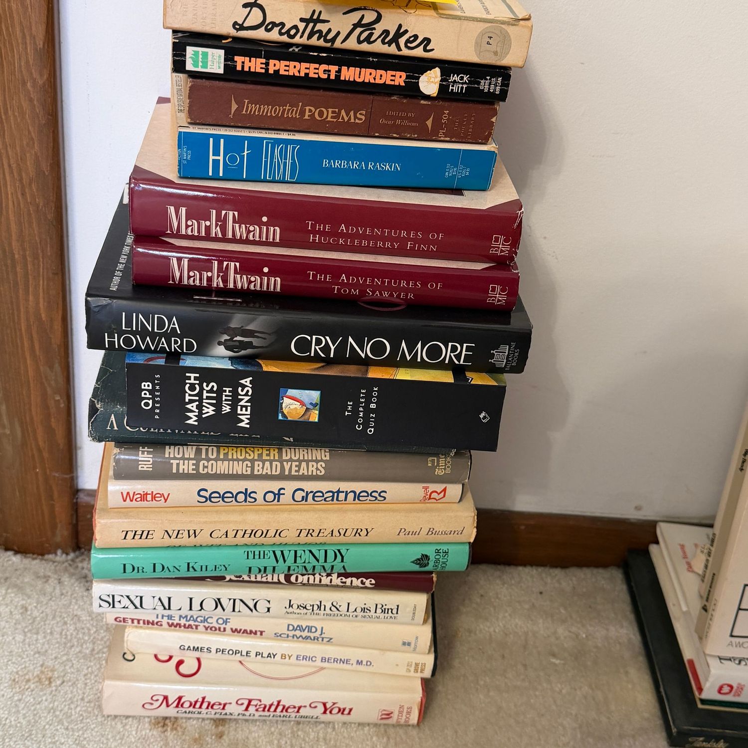 Book lot 14, variety of hardcover and paperbacks Book lot 14, variety of hardcover and paperbacks