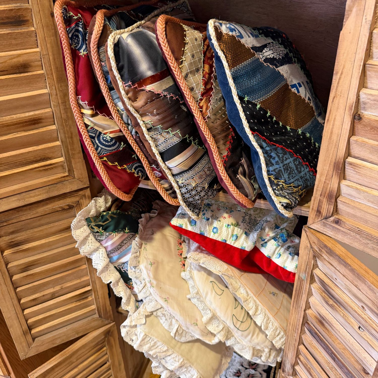 Group of vintage pillows, some need cleaning and minor repair all 10-14 Group of vintage pillows, some need cleaning and minor repair all 10-14"