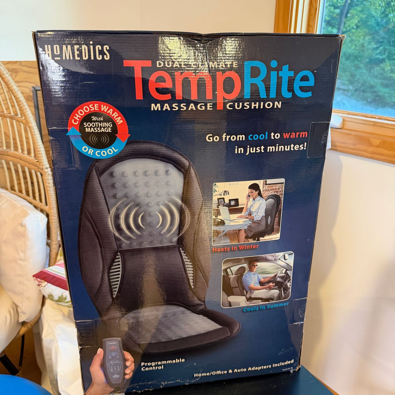 Homeedics massage chair cushion, unused, in box Homeedics massage chair cushion, unused, in box