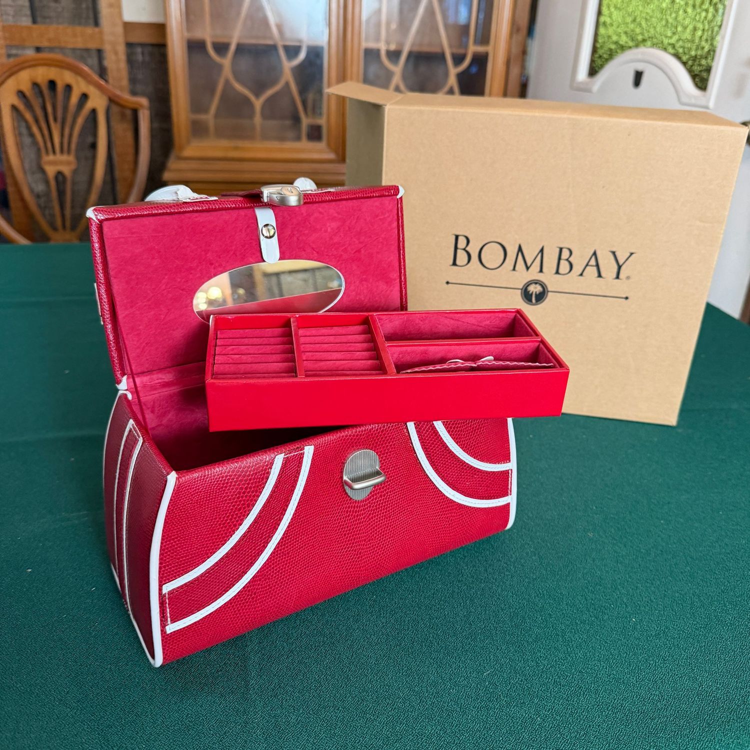 Bombay Katie travel jewelry bag, 9 Bombay Katie travel jewelry bag, 9"L, B0557