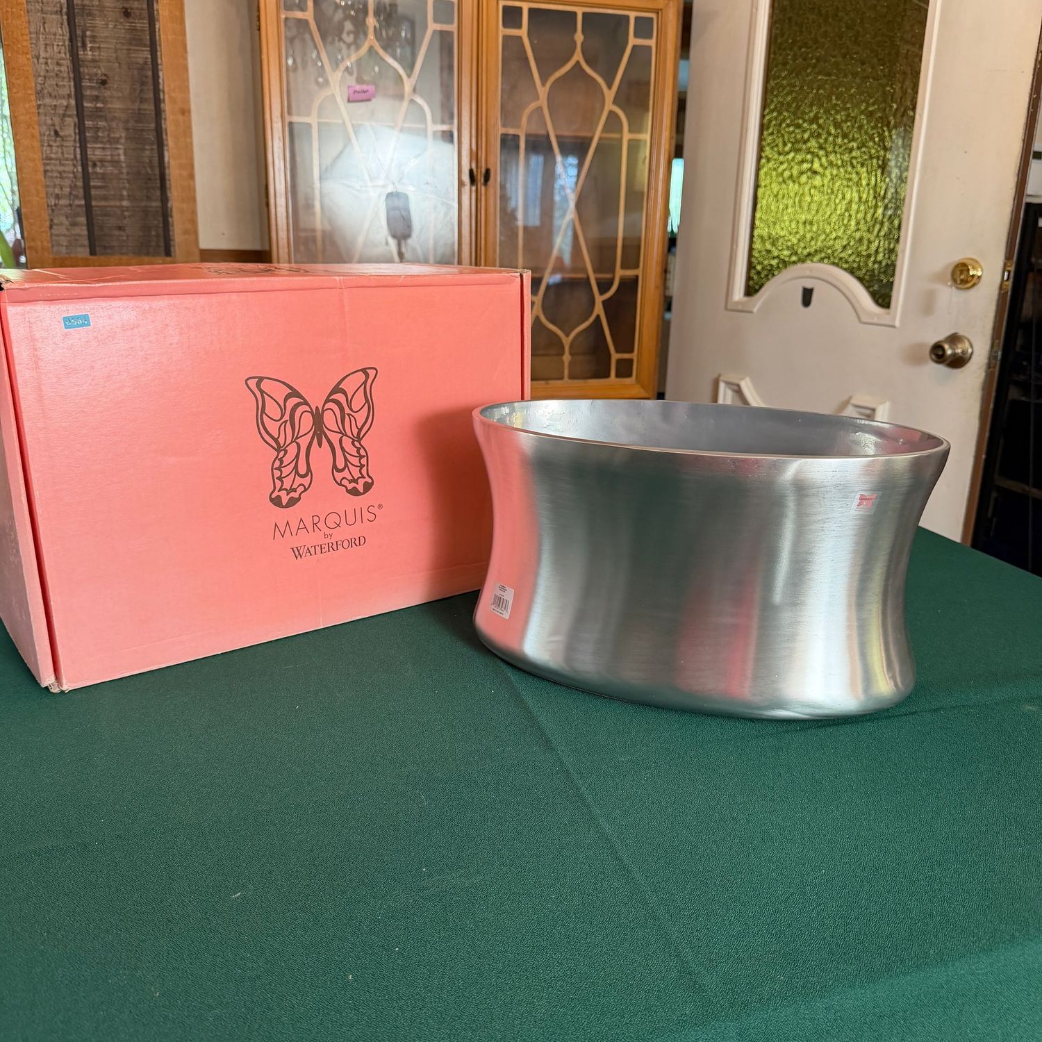 Waterford Marquis Samba aluminum bottle cooler, ice tub, 9 Waterford Marquis Samba aluminum bottle cooler, ice tub, 9"H x 16"L, B0564