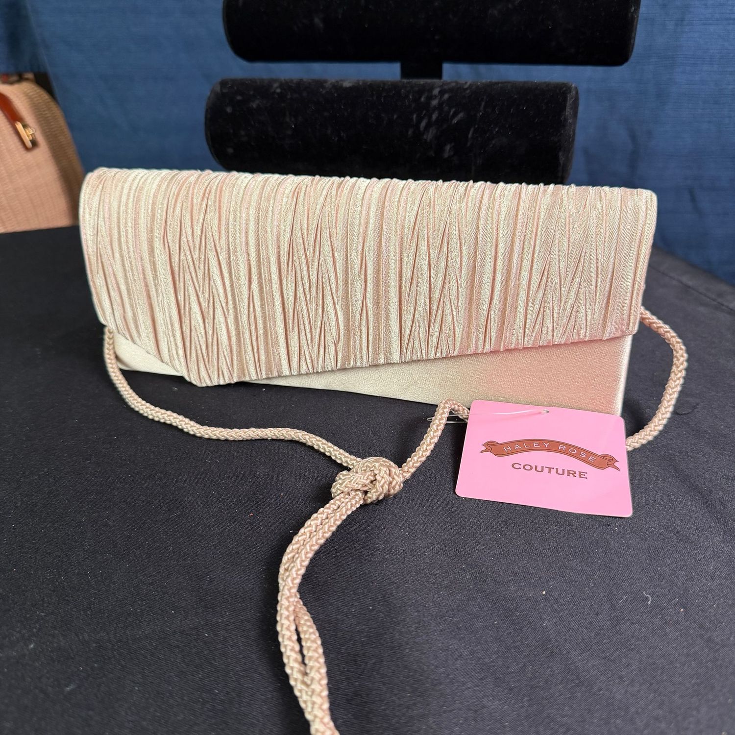 Haley Rose satin 10 Haley Rose satin 10"L evening bag purse, B0374