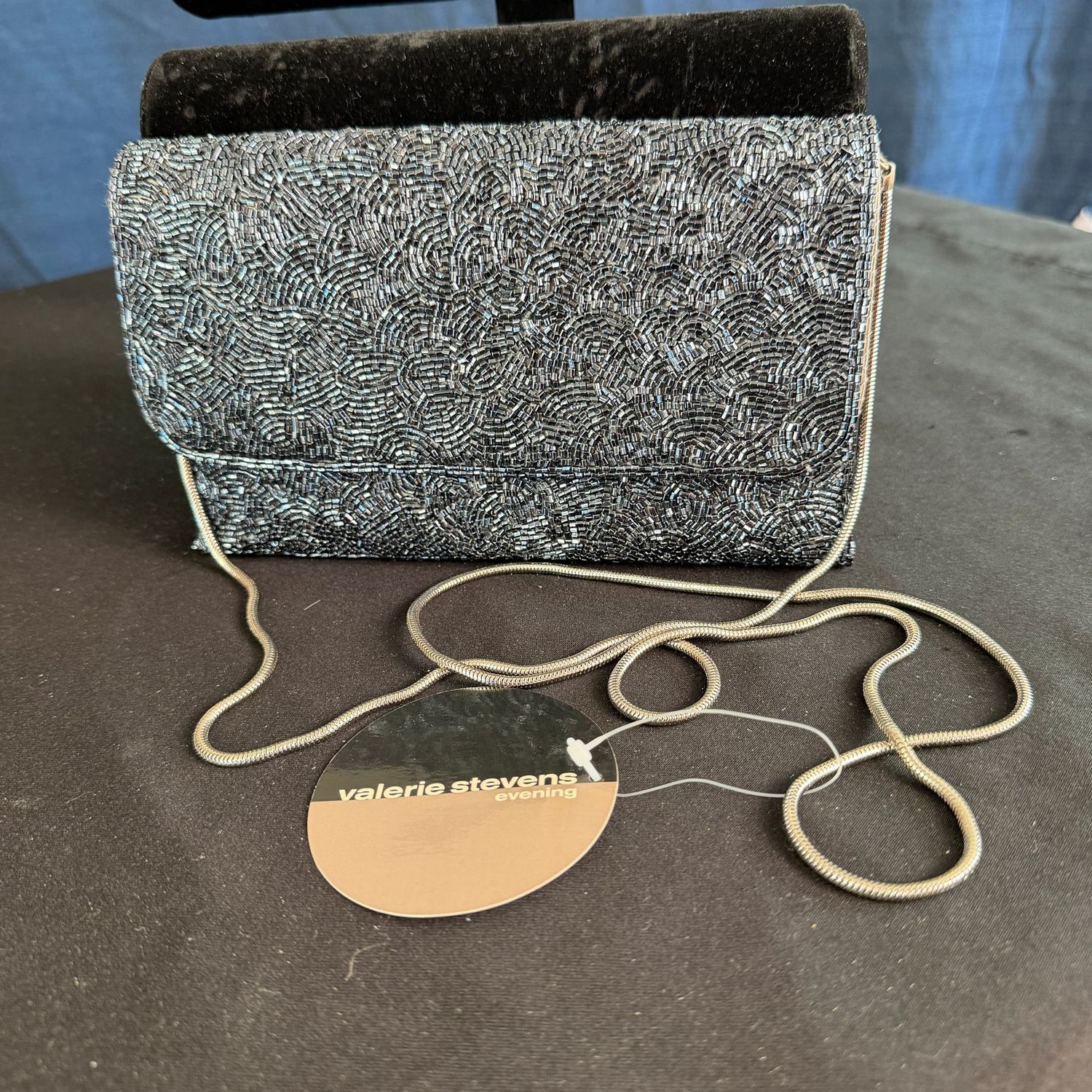 Valerie Stevens 7 Valerie Stevens 7" beaded evening bag purse B0460