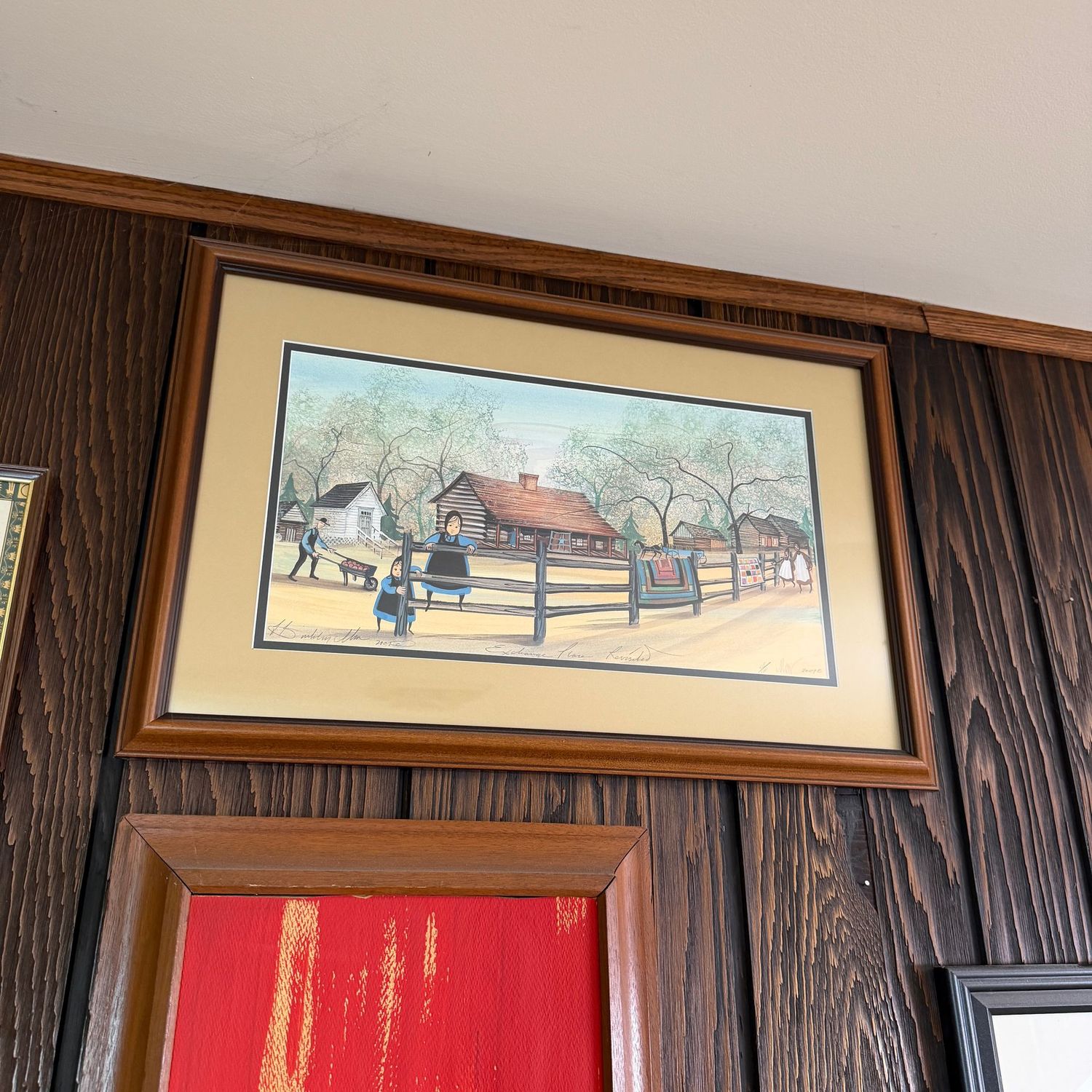 Exchange Place Revisited, P. Buckley Moss, signed, numbered print, 14" x 22"