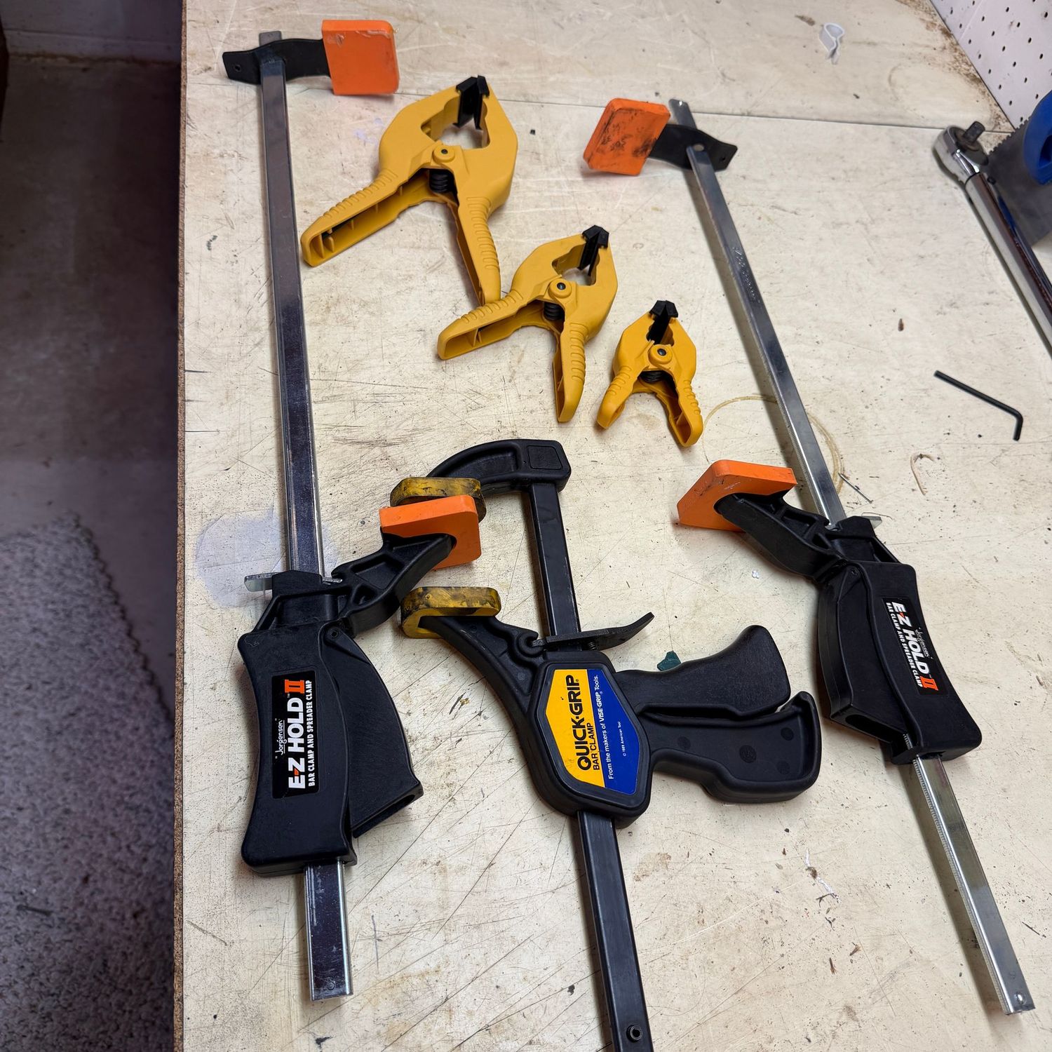 Group of clamps Group of clamps
