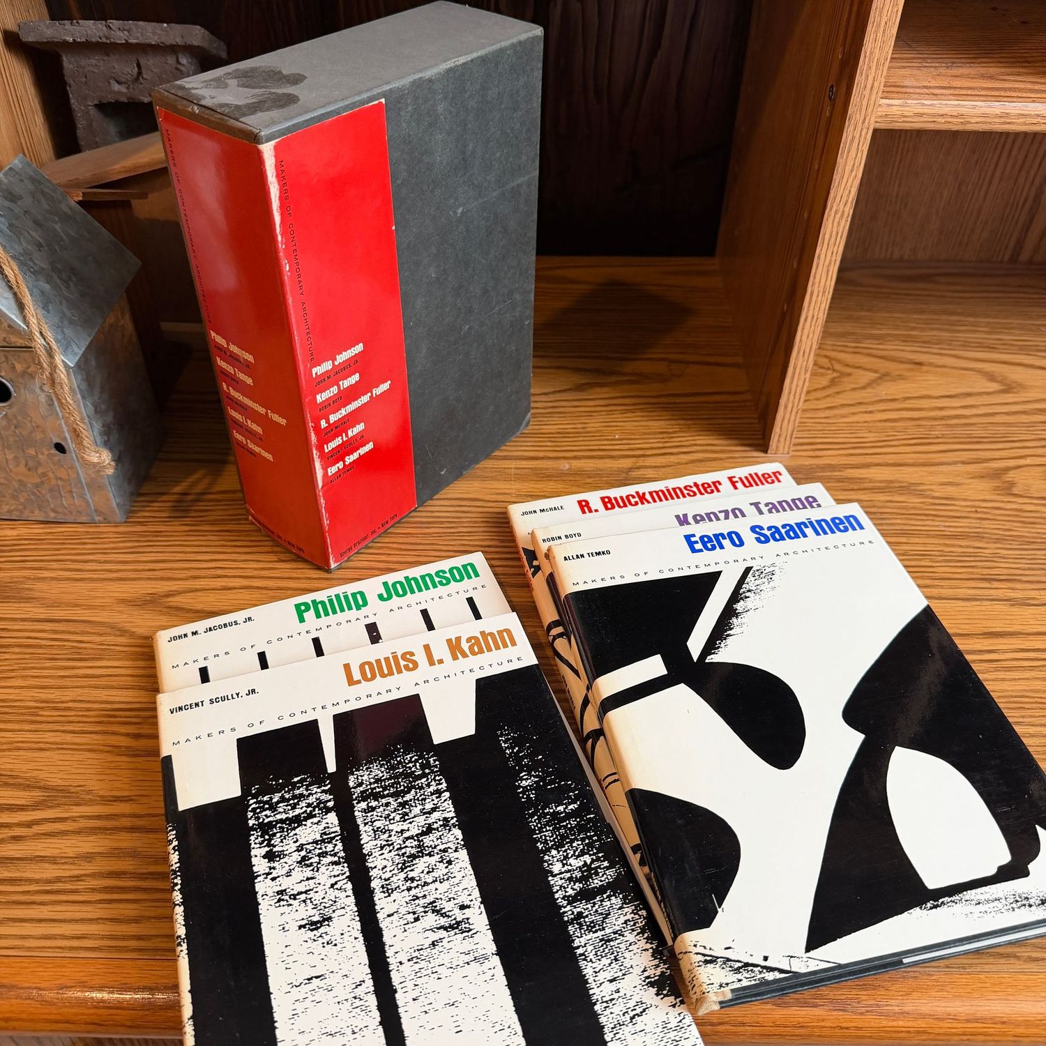 Set of architecture hardcover books