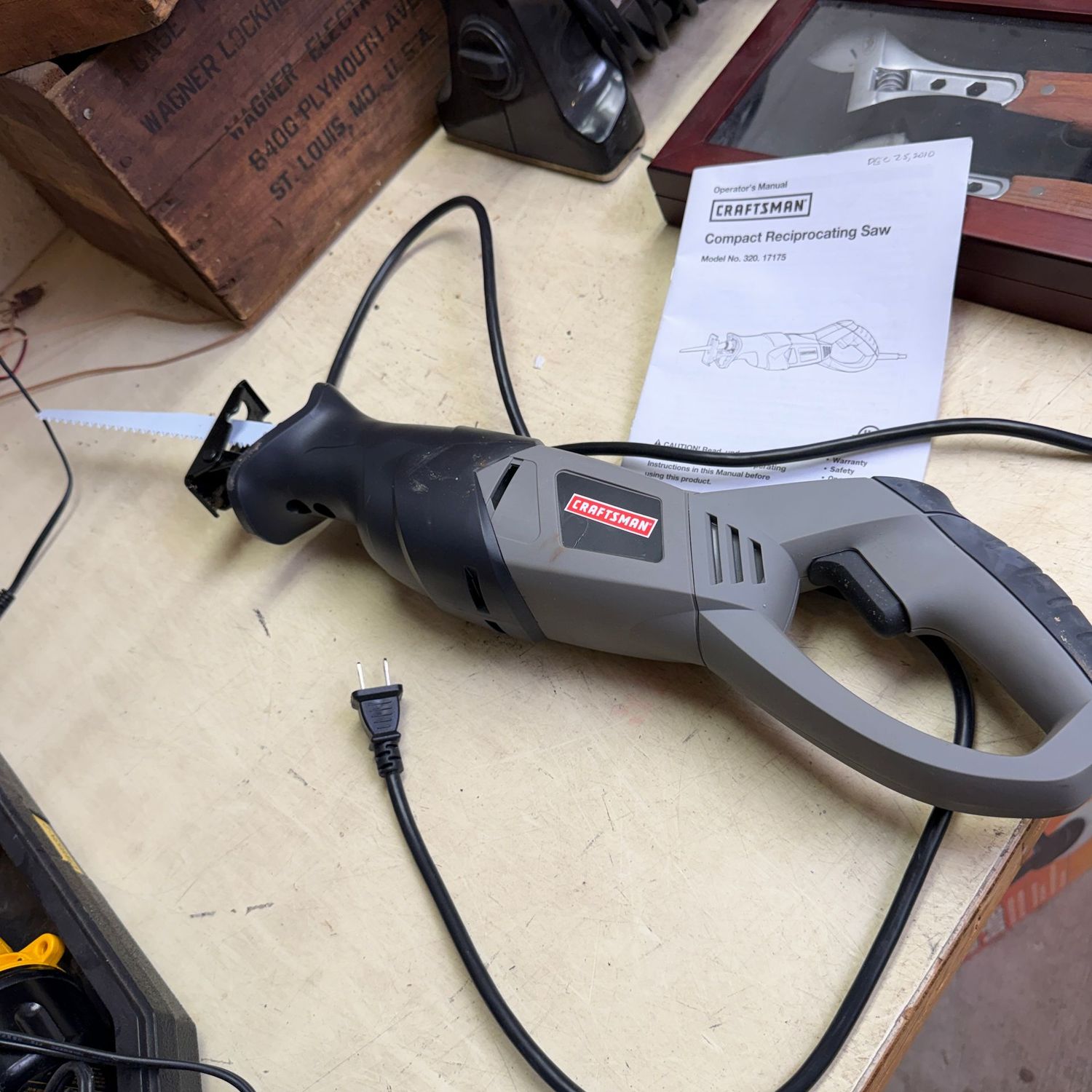 Craftsman compact reciprocating saw, works well on initial test