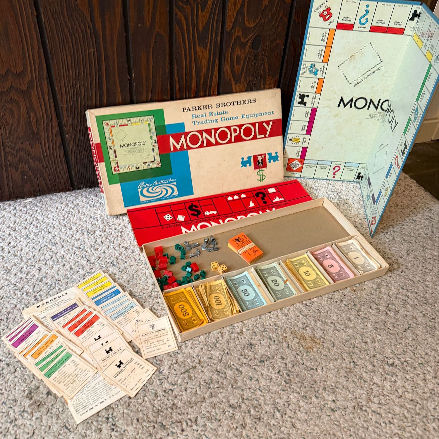 Vintage Monopoly game, 1961