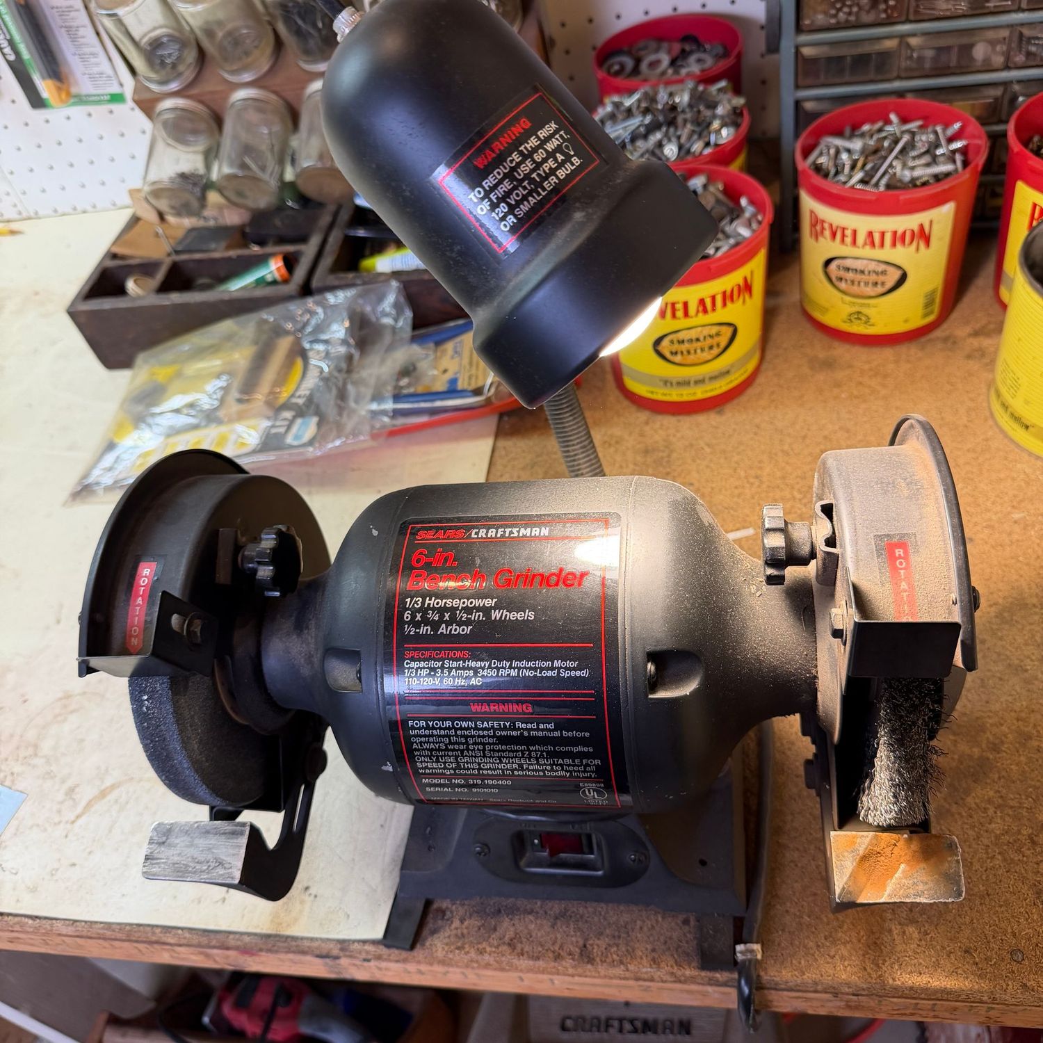 Sears craftsman 6 inch grinder, works well