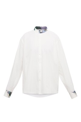 Upcycle white oversize shirt