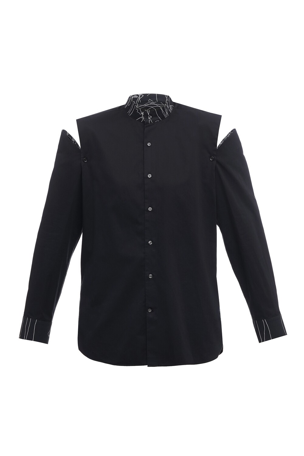 Upcycle black oversize shirt