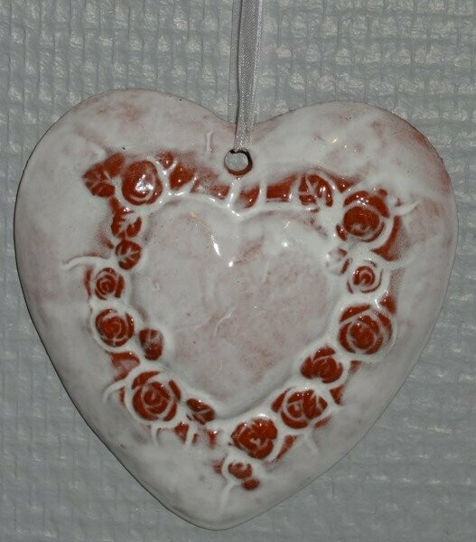 Cœur couronne de roses