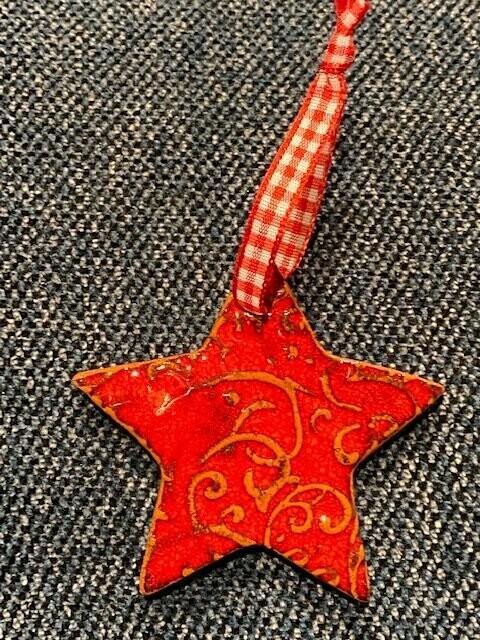 Etoile impression rouge
