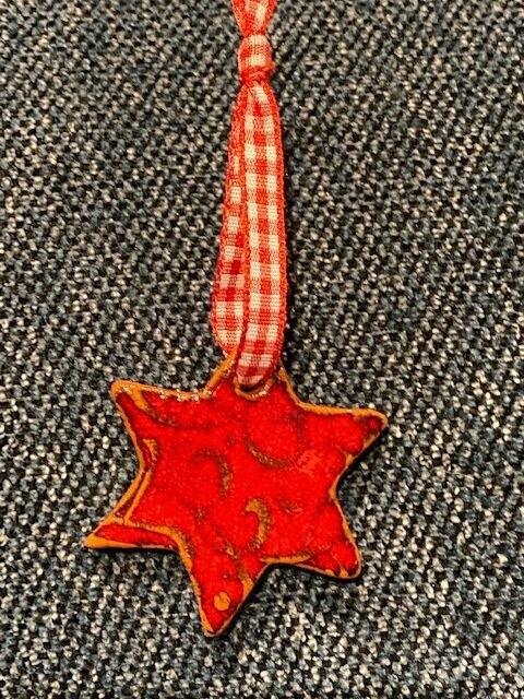 Etoile impression rouge petit modèle