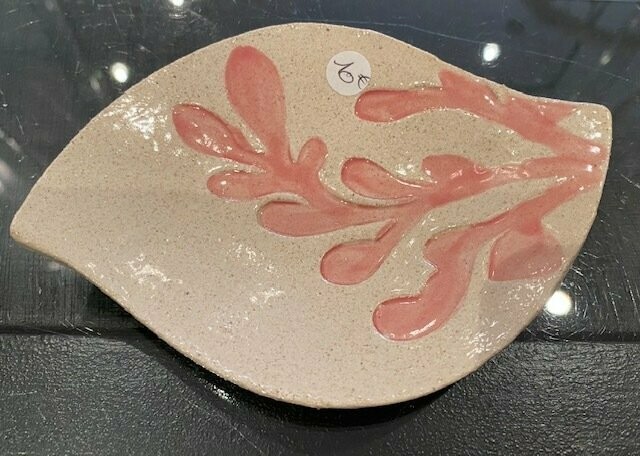 Coupelle feuille corail rose