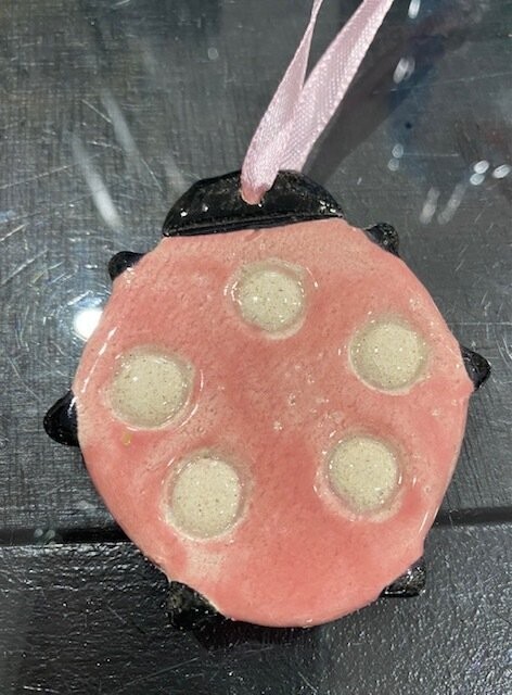 Coccinelle rose
