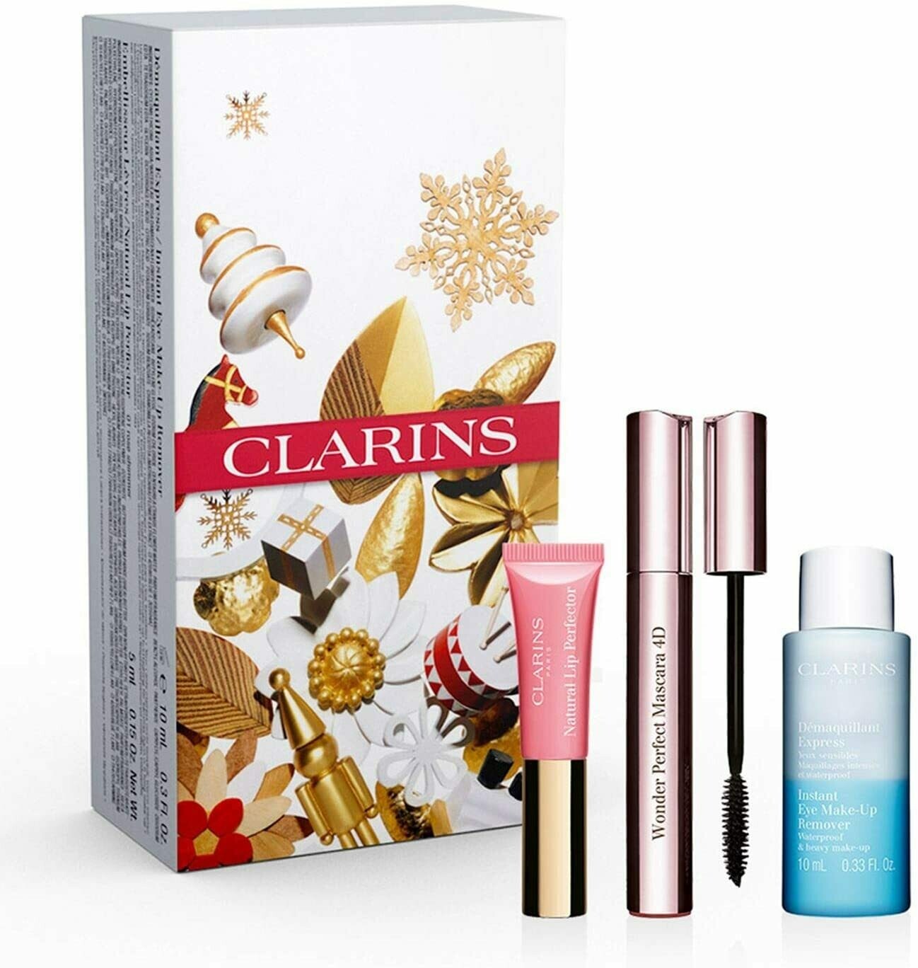 CLARINS SET WONDER PERFECT MASCARA 4D & INSTANT EYE MUP & LI