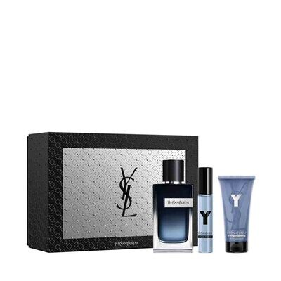 YSL Y FOR MEN EDP SET 100 ML+ EDP10ML+Aftershave Balm 50