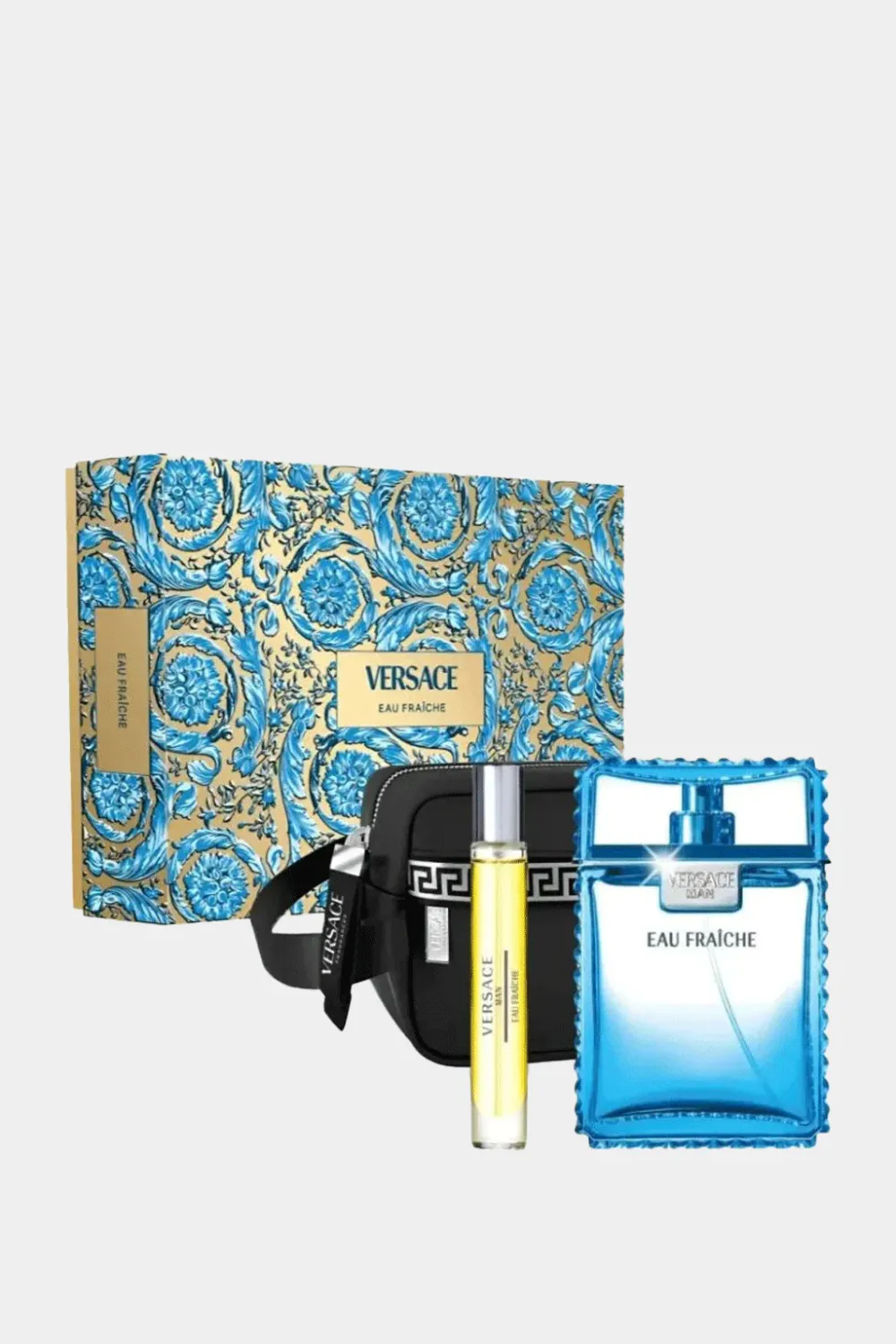 VERSACE EAU FRAICHE EDT 100ML + TRAVEL SPRAY 10ML + GWP