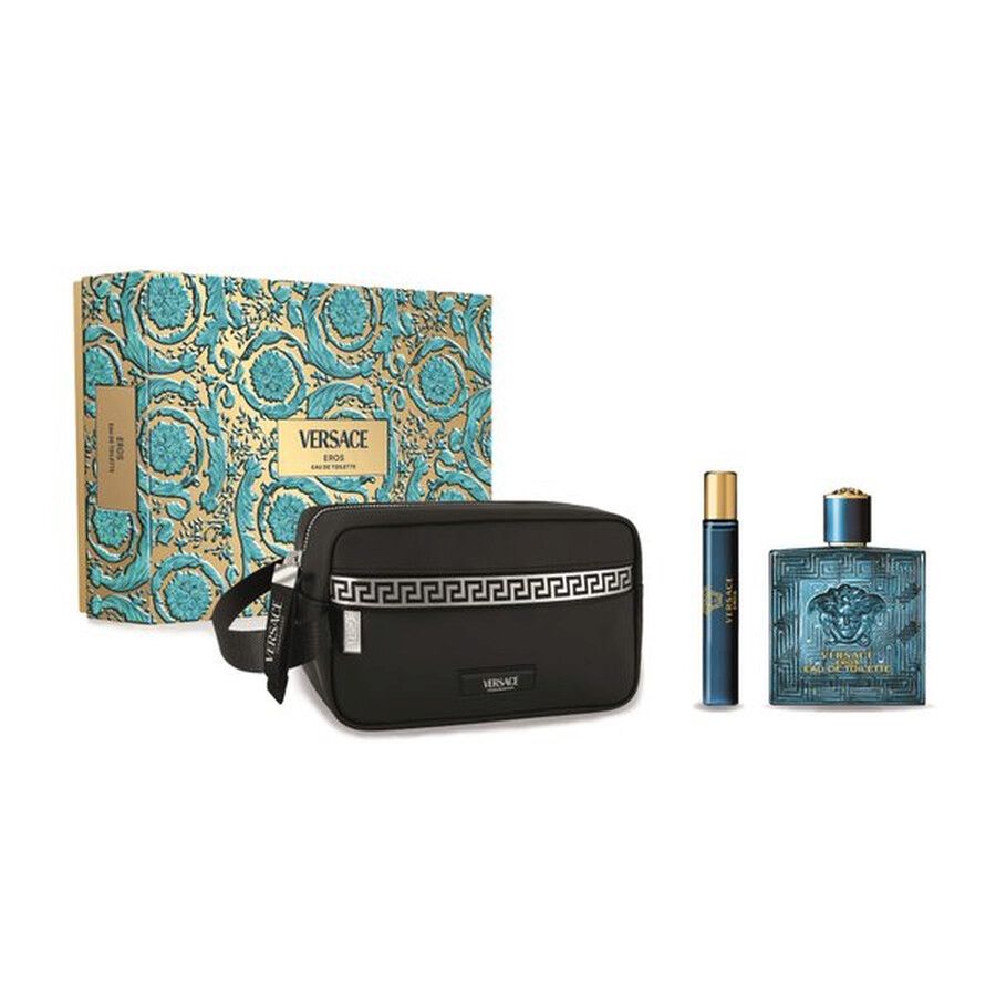 VERSACE EROS EDT 100 + TRAVEL SPRAY 10ML + GWP