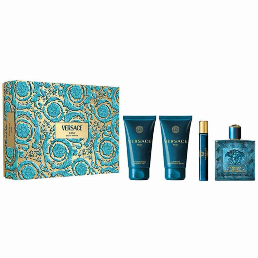 VERSACE EROS EDP 100ML +A/S 75ML +S/G 75ML +T/S 10ML