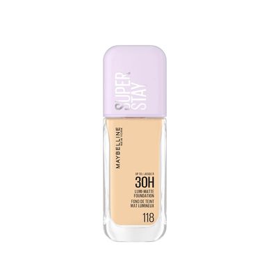 MAYBELLINE SUPER STAY UP TO 30H LUMI MATTE FOUNDATION 118