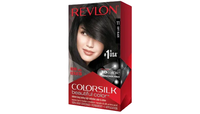 REVLON COLORSILK 3D ULTRALIGHT SOFT BLACK 011 REVLON COLORSILK 3D ULTRALIGHT SOFT BLACK 011