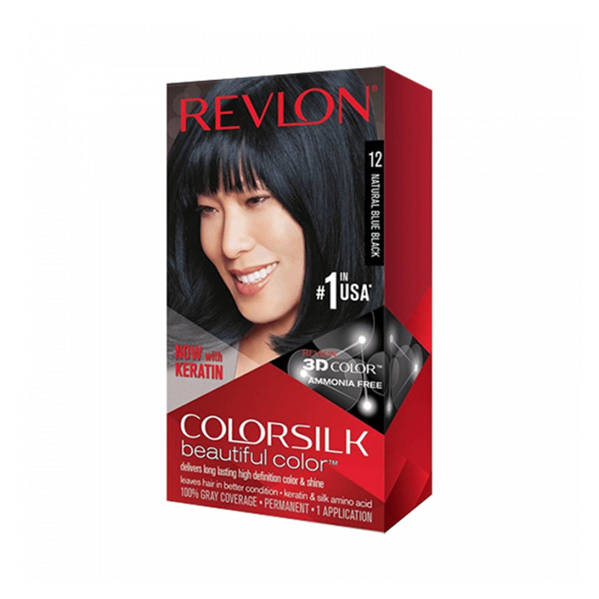 REVLON COLORSILK 3D ULTRALIGHT NATURAL BLUE BLACK 012
