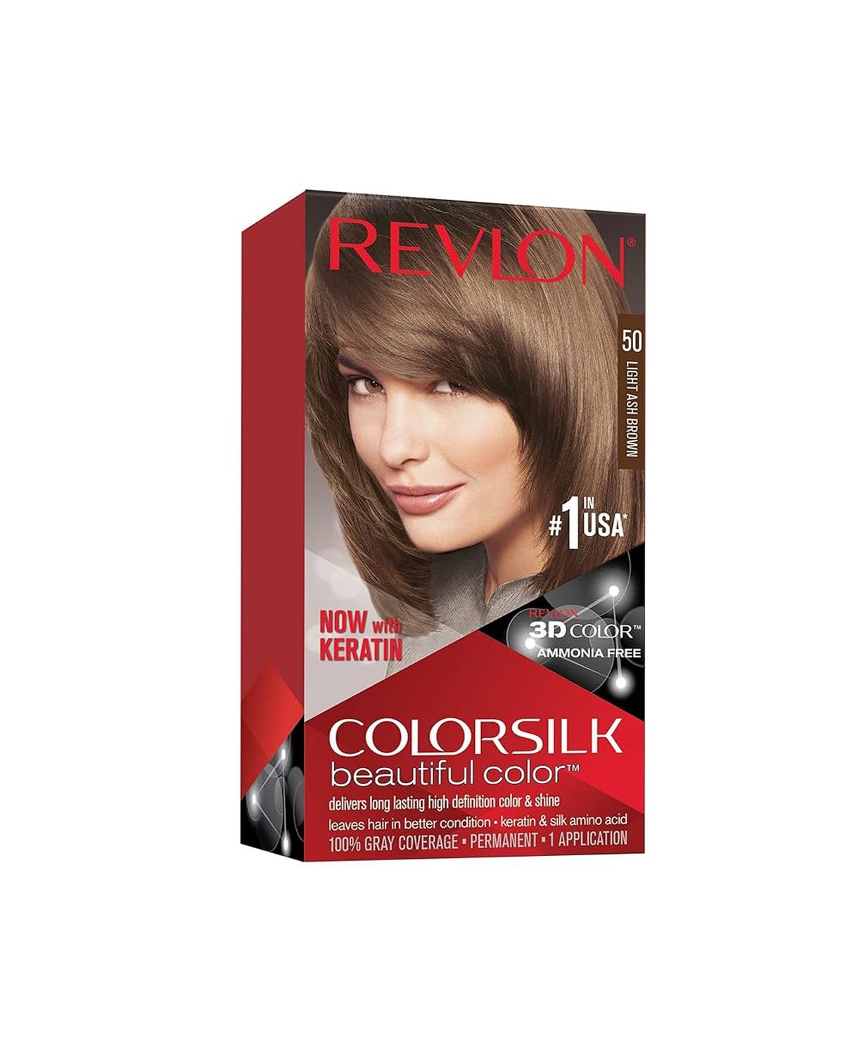 REVLON COLORSILK 3D ULTRALIGHT LIGHT ASH BROWN 050