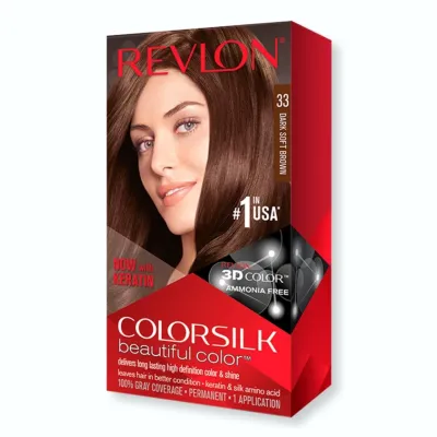 REVLON COLORSILK 3D ULTRALIGHT DARK SOFT BROWN 033