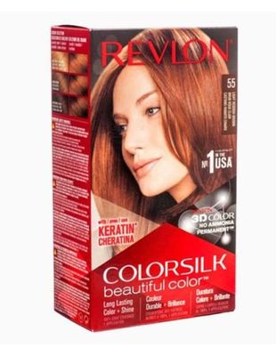 REVLON COLORSILK 3D ULTRALIGHT LIGHT REDDISH BROWN 055