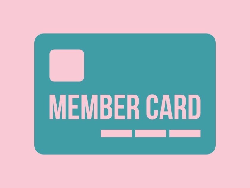 Single Membership Card Single Membership Card