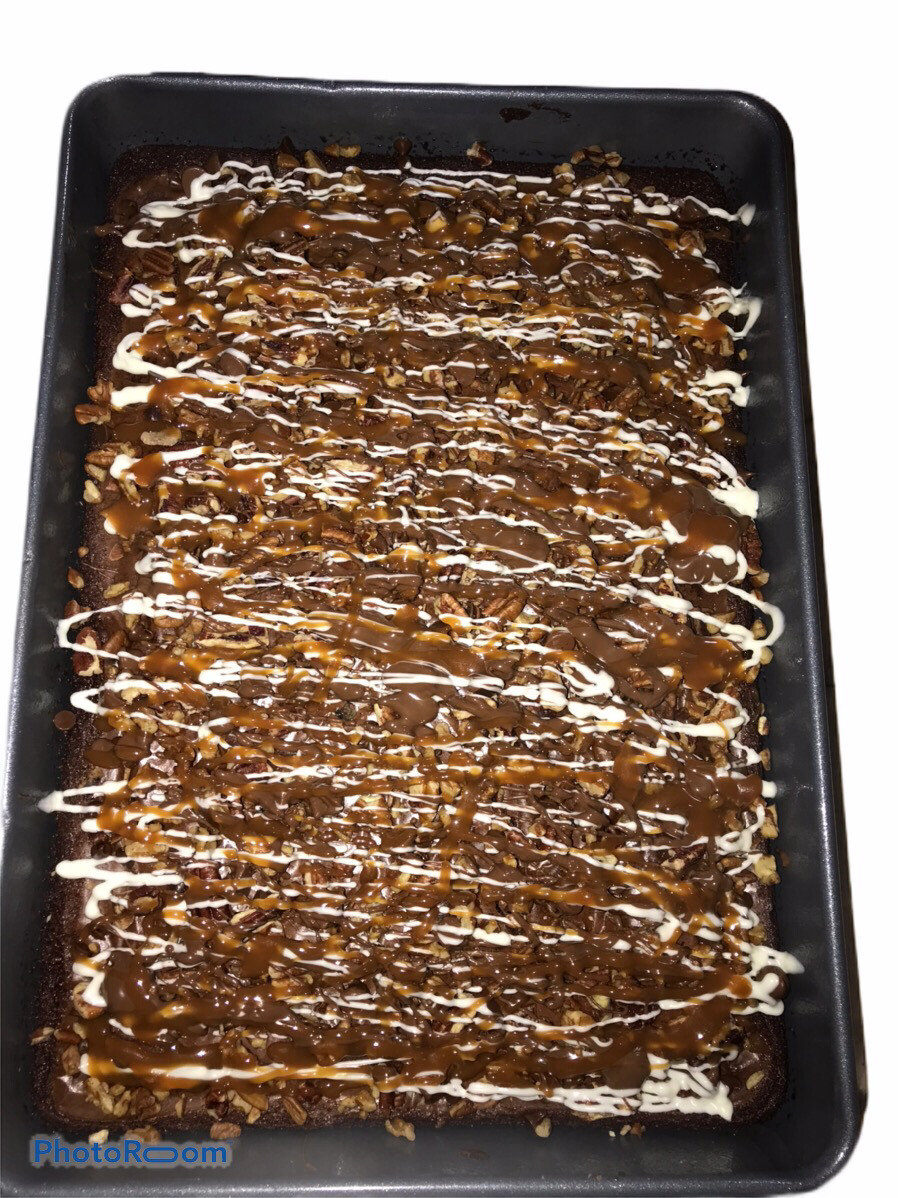 Chocolate Caramel Pecan Brownies