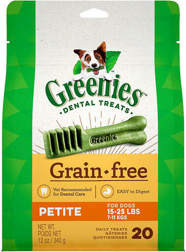 Greenies Sans Céréales Treat Pak™ pour Chiens Petite 12oz