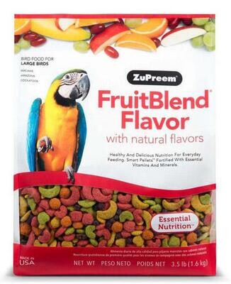 ZuPreem FruitBlend Flavor - Large - 3.5 lbs