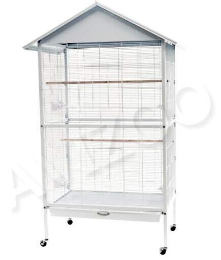 CAGE VOLIERE POPULUS  89X58X175CM (35X23X69&#39;&#39;) BLANC
