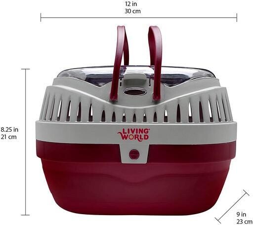 Cage de transport LW/rouge/gris/G