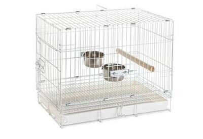 Cage de Transport pliable 60x42x52cm (blanc)
