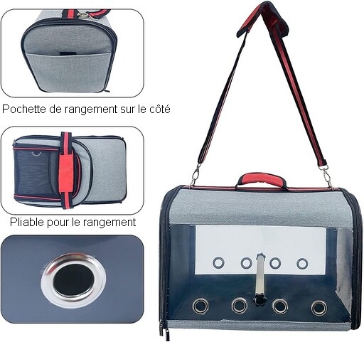 Cage de Transport en Tissu 44x27x30cm