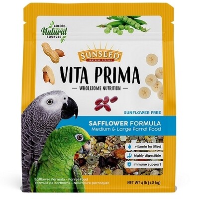 Vita Prima Sunseed Wholesome Nutrition Formule Carthame pour moyen et grand Perroquets 4lb