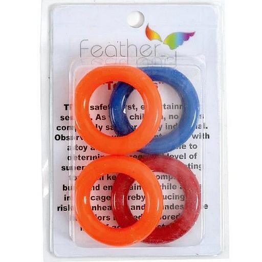 Anneaux de plastique de (4) couleur assorties 2&#39;&#39;