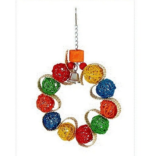 Petite couronne tressée en forme de boule de vigne/Small Vine Ball Braided Wreath