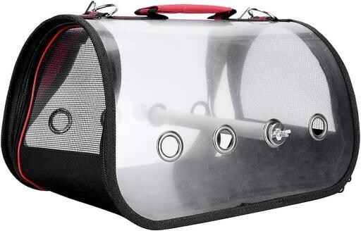 Sac de voyage avec support perchoir 44x24x30cm
