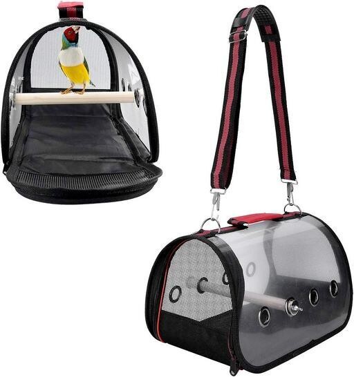 Sac de voyage avec support perchoir 44x24x30cm