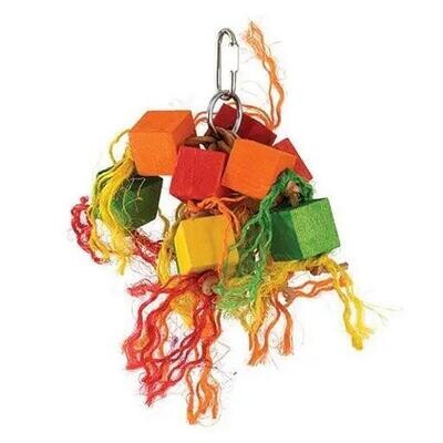 Chew N Blocks bird Toy 6''x8''