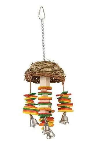 Basket Twister Bird Toy  5&#39;&#39;x11&#39;&#39;