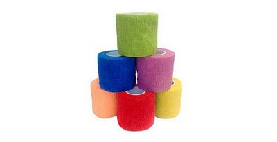 BANDAGE COHESIF ASSORTIS 4''
