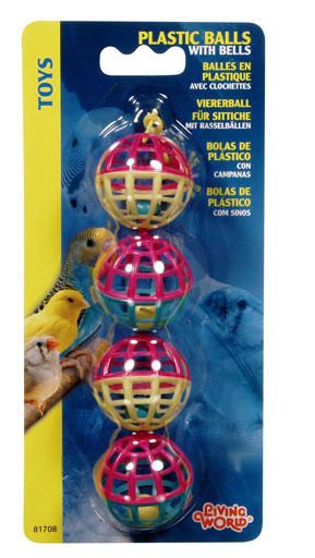 Living World 4 Balles En Plastique-V