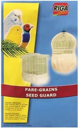 PARE-GRAIN + FOND RECT. XL TRANSP. BLANC